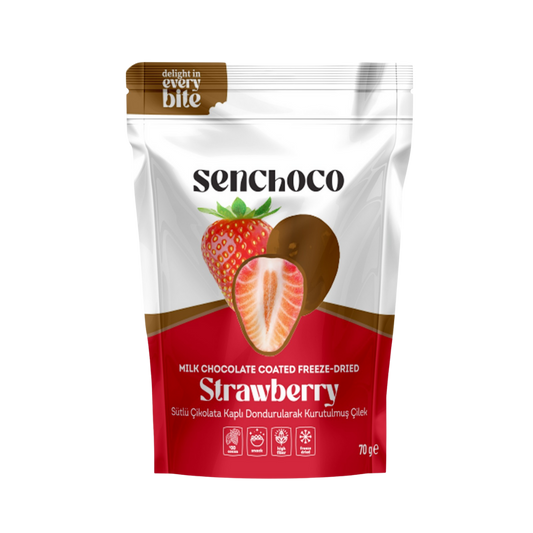 Milk Chocolate Covered Freeze Dried Strawberries